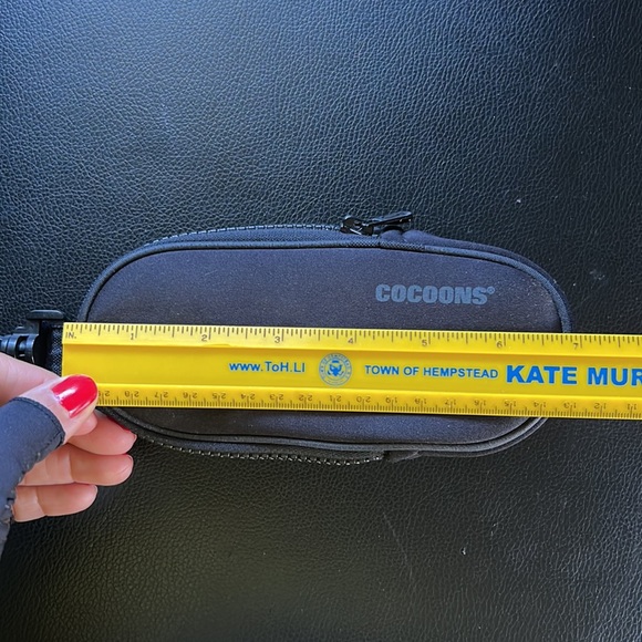 Cocoons Clip On Sunglasses Case Neoprene in Black with hook attachment t… - Picture 7 of 8